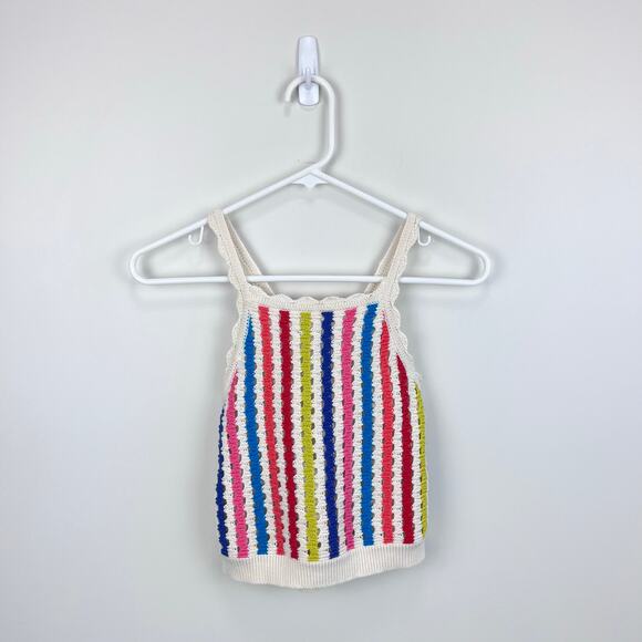 Mini Boden Colorful Knitted Sweater Tank Top 9-10 - Picture 1 of 8